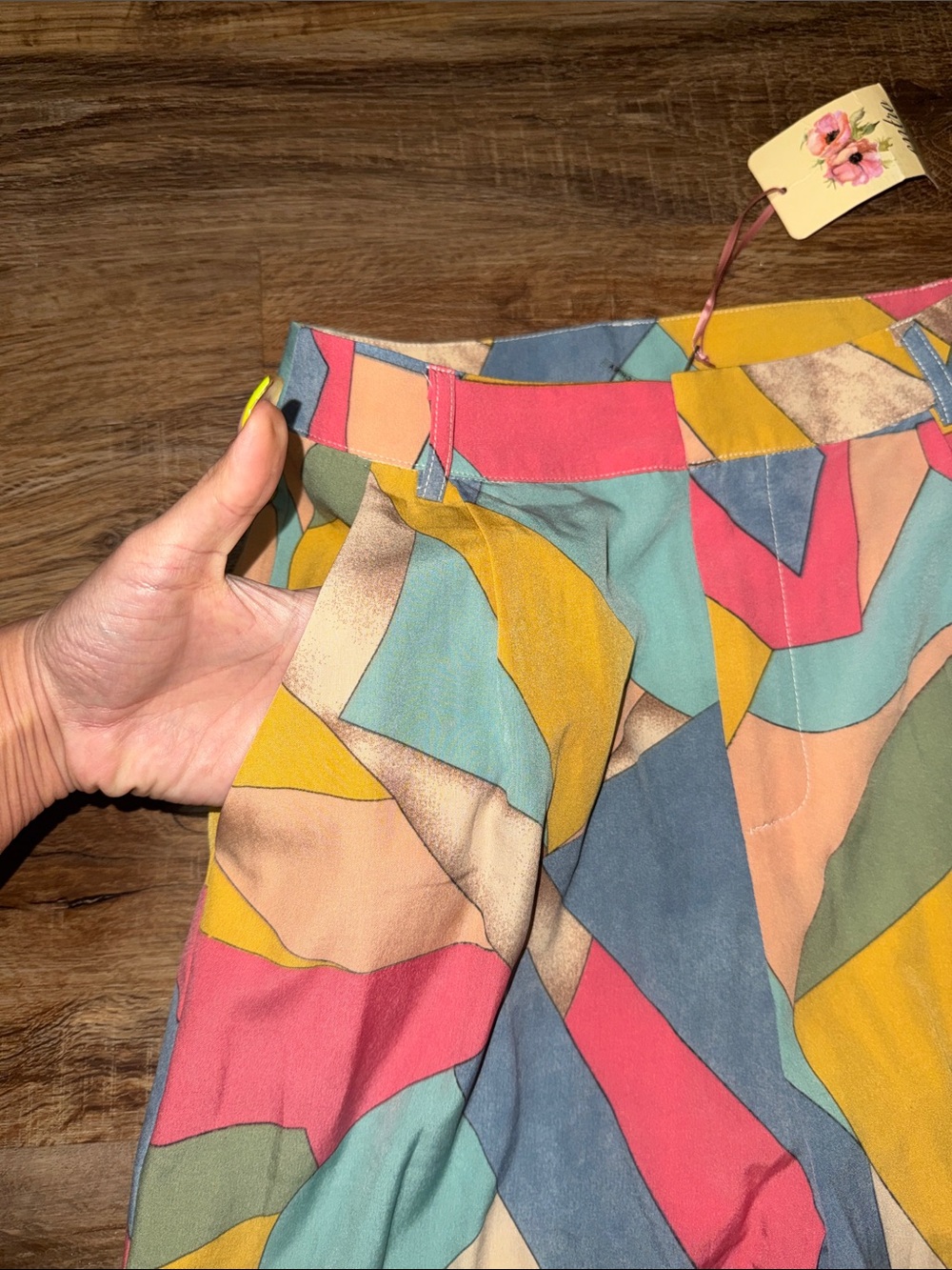 Colorblock Wide-Leg Pants - Picture 4 of 12